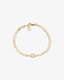 Pulseira Corrente Groumet com Topázio Branco